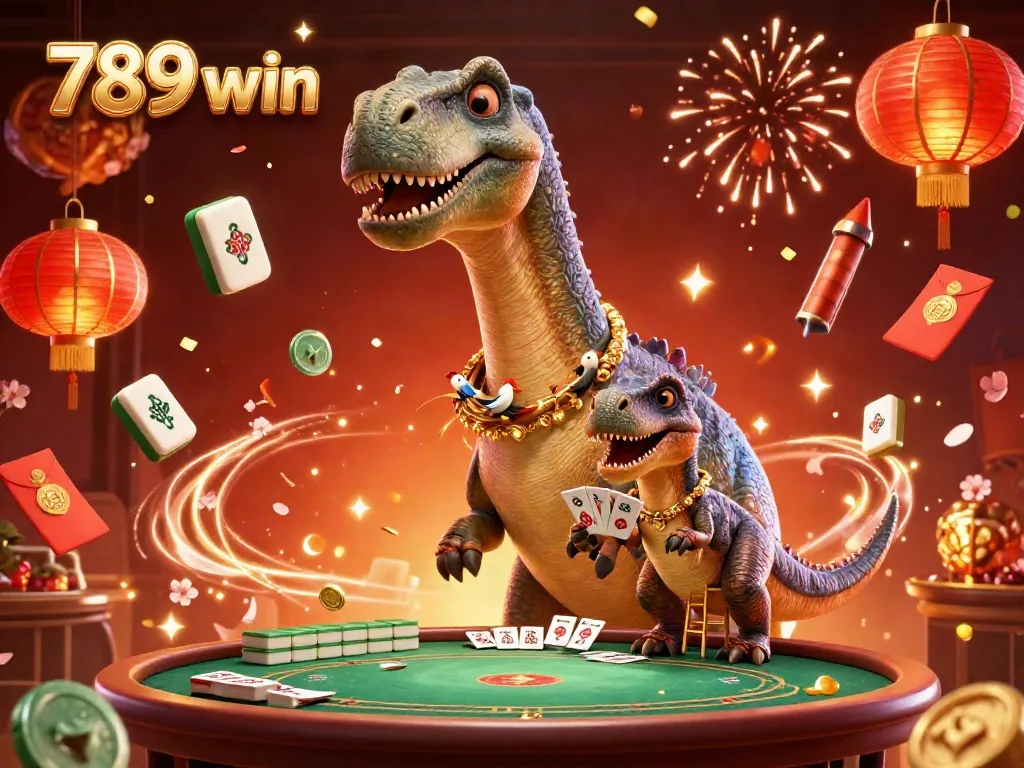 Experience the thrill of winning at 789 win with vibrant casino characters and festive elements.