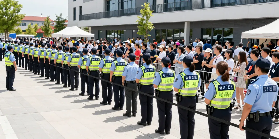 Event Security team providing professional protection at a local event, enhancing community safety.