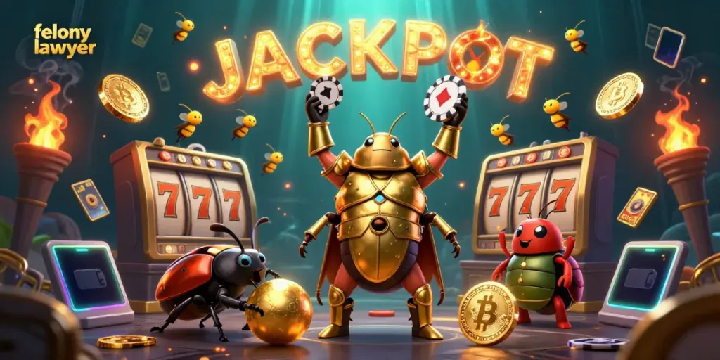 Catch the winning streak with this dazzling scene featuring a felony lawyer championing success.