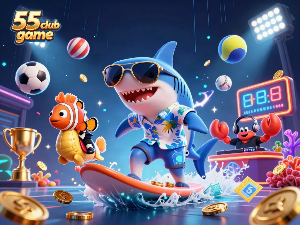 Bet on exciting challenges in the 55 club game featuring vibrant characters and thrilling scenes.