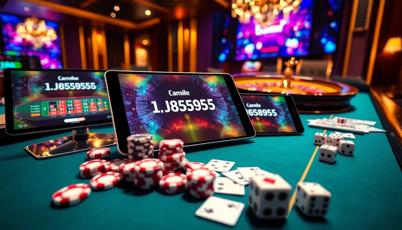 Engage with exciting online gaming at https://www.jl55.club/ featuring roulette, poker chips, and vibrant casino tables.
