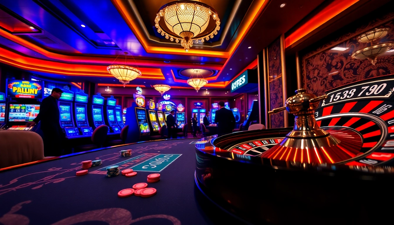 Experience the thrill of TP88 casino gaming with vibrant tables and exciting slot machines.