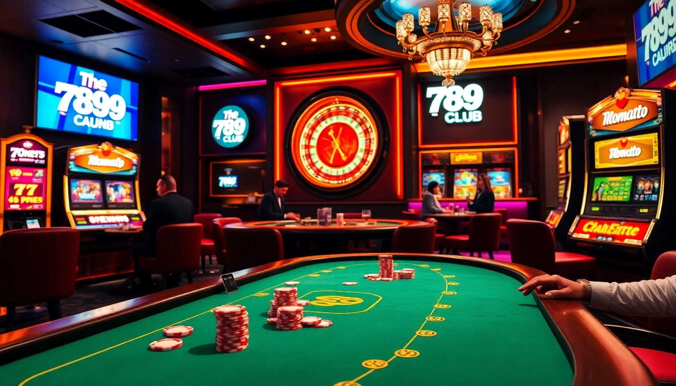 Experience thrilling gameplay at 789club with vibrant casino tables and exciting slots.