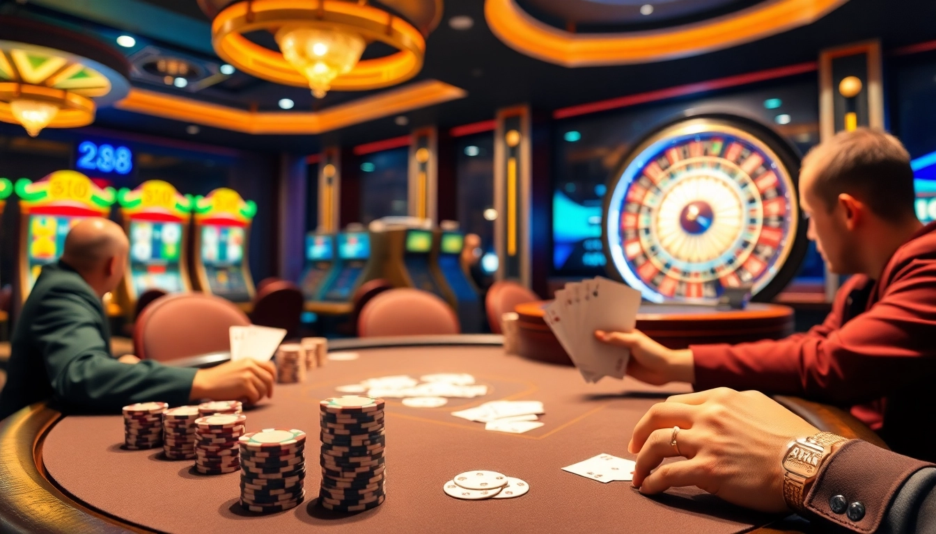 Experience the excitement of rr88 đăng nhập as players enjoy high-stakes poker and vibrant slot machines.