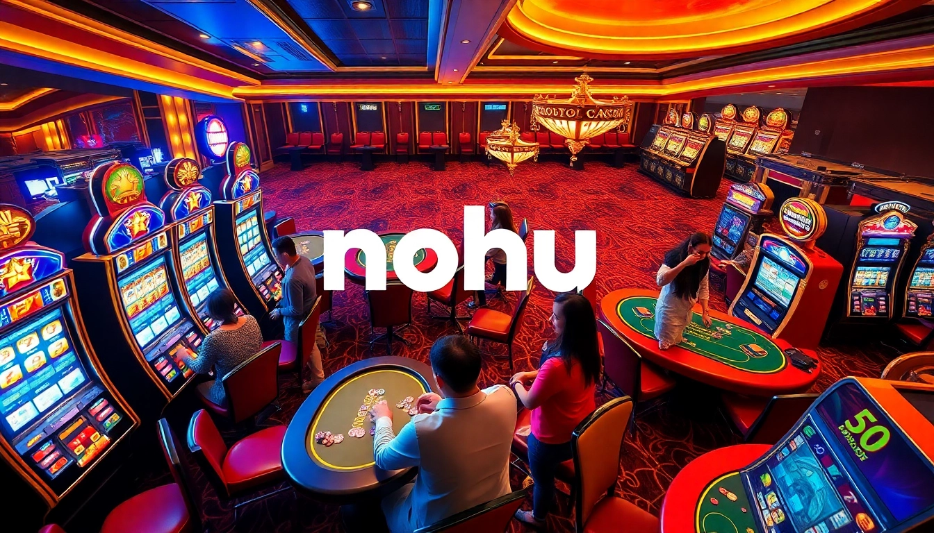 Experience the thrill of winning at nohu with vibrant slot machines and lively players.