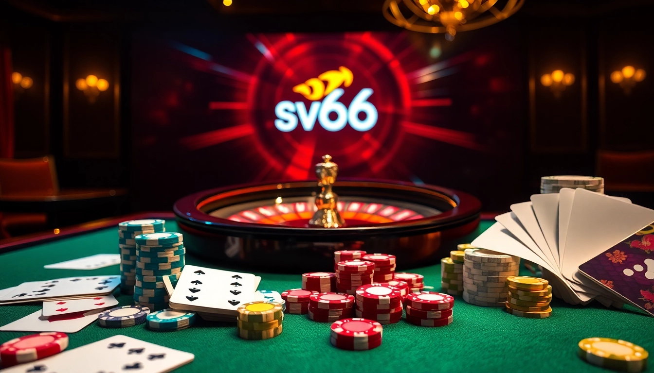 Experience the thrill of sv66 with vibrant casino games and luxurious betting tables.