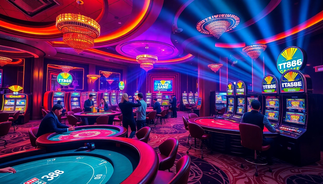 Engage in the thrilling TT88 GAME experience in a vibrant casino environment filled with action and opportunity