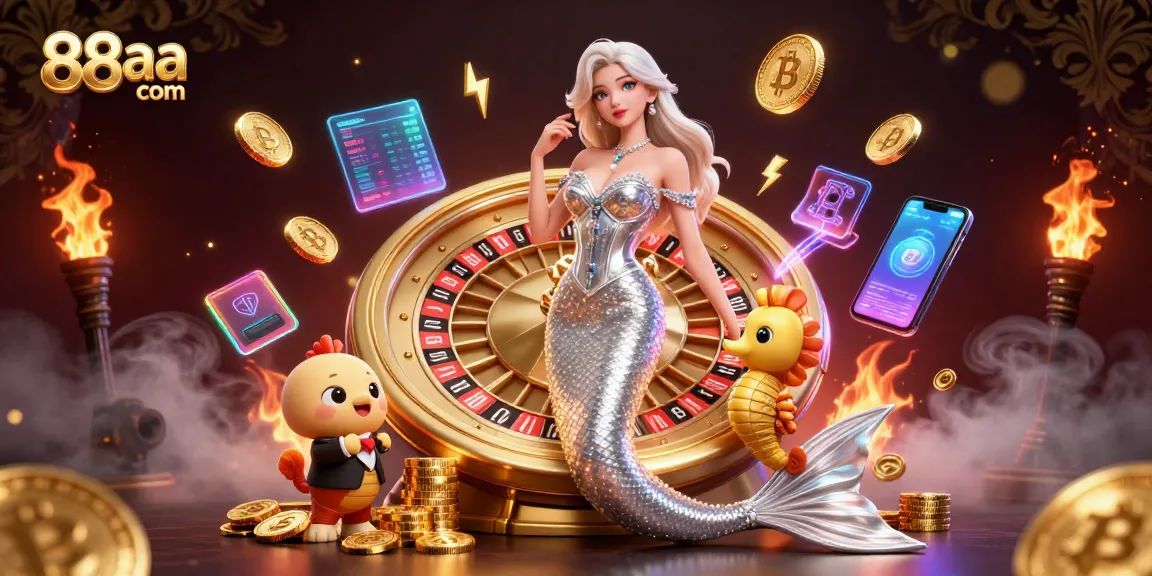 Win big at 88aa com with fabulous casino experiences, featuring a glamorous scene with 3D characters.