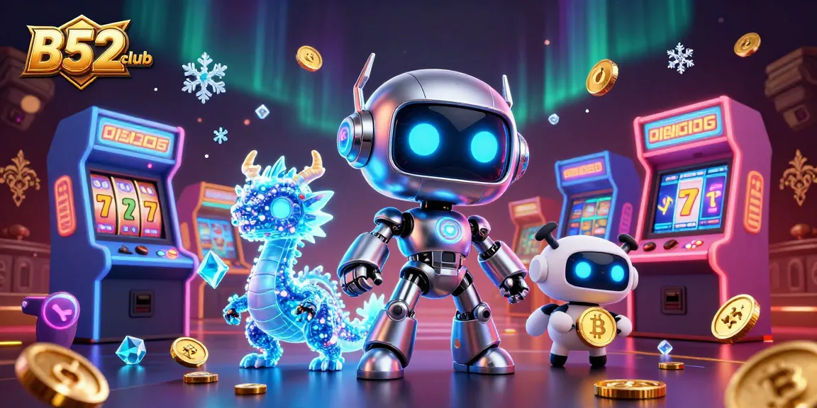Engage in thrilling gameplay at B52club with vibrant 3D characters and captivating casino elements.