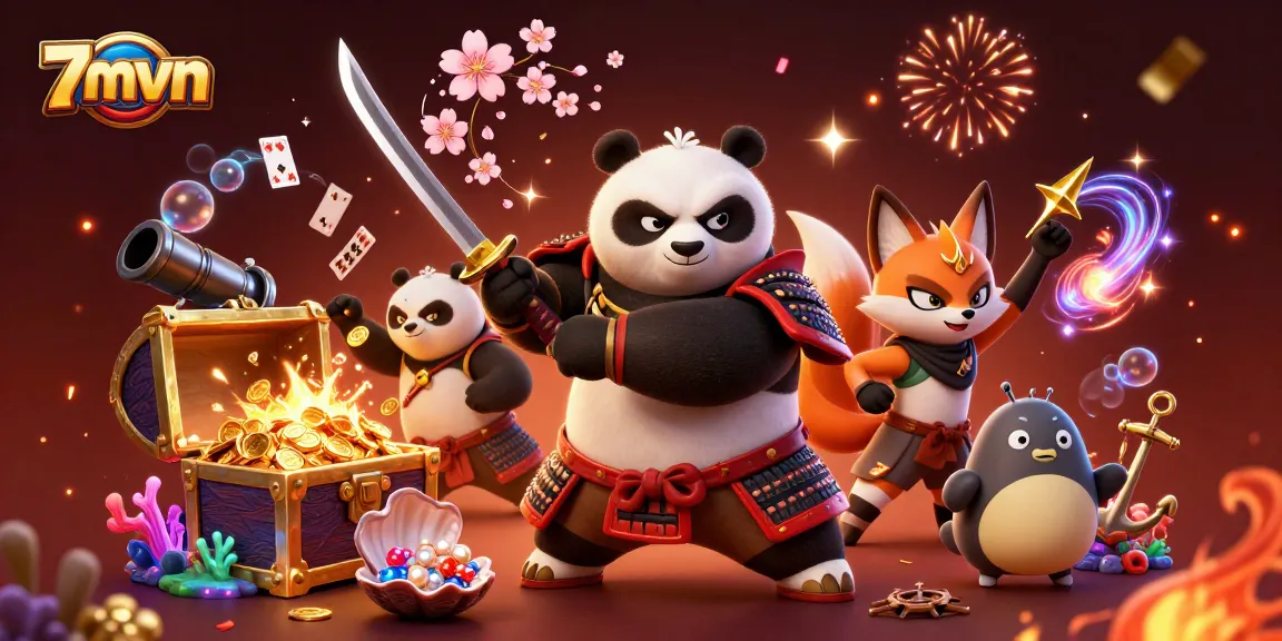 Engage with thrilling betting action on 7mvn with powerful characters in a vibrant casino setting.