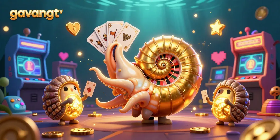 Experience the thrill of gambling with gavangtv's vibrant casino-themed 3D illustration.