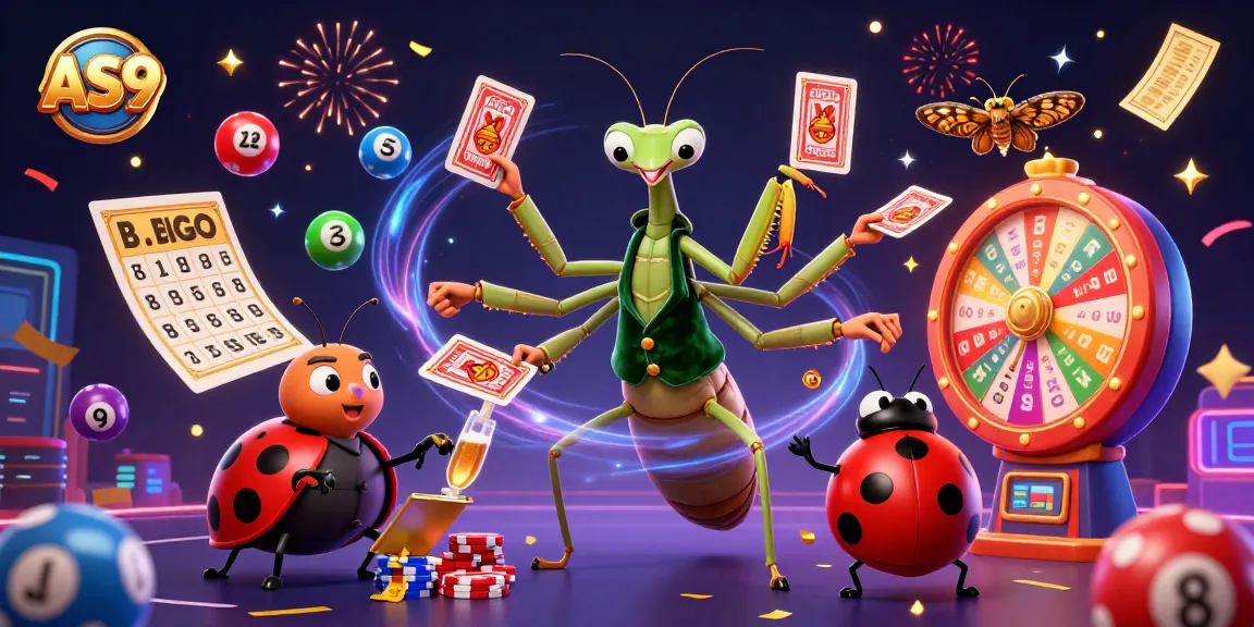 Experience the excitement at AS9 with casino games and vibrant celebration elements.