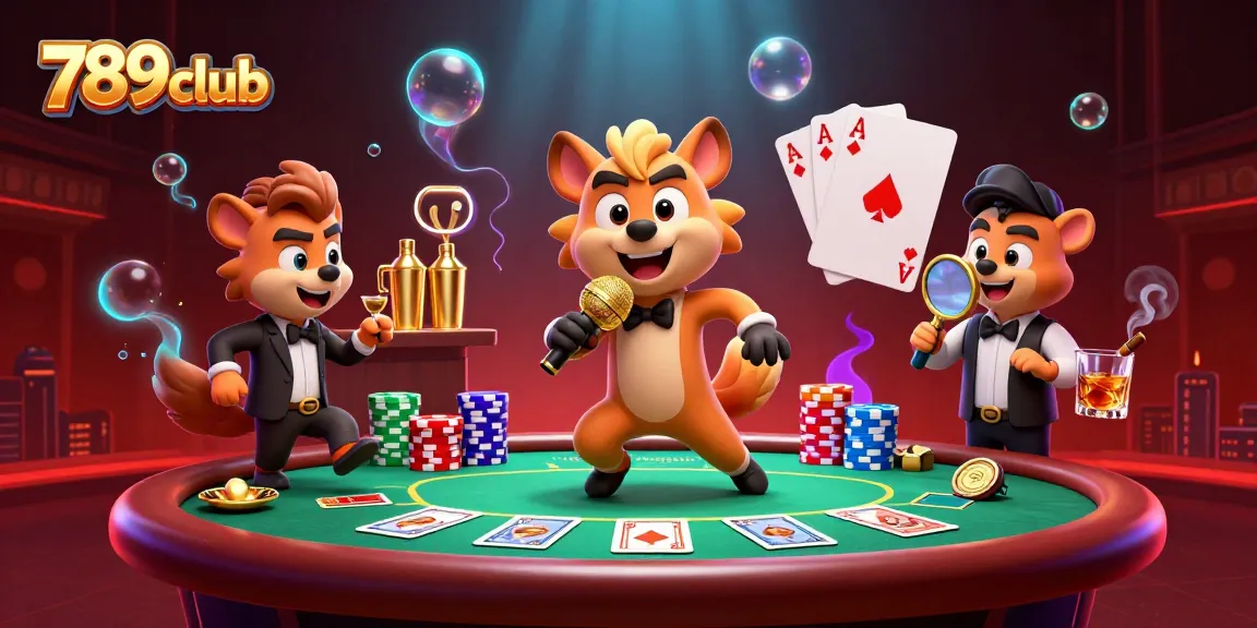 Experience the excitement of 789club with vibrant casino vibes, featuring hyenas in a dynamic scene!