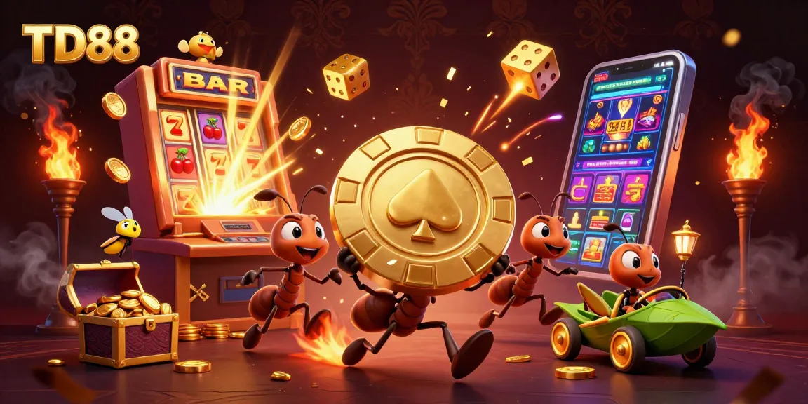 Engage in thrilling gameplay at TD88 with exciting slot machines and animated heist scenes.
