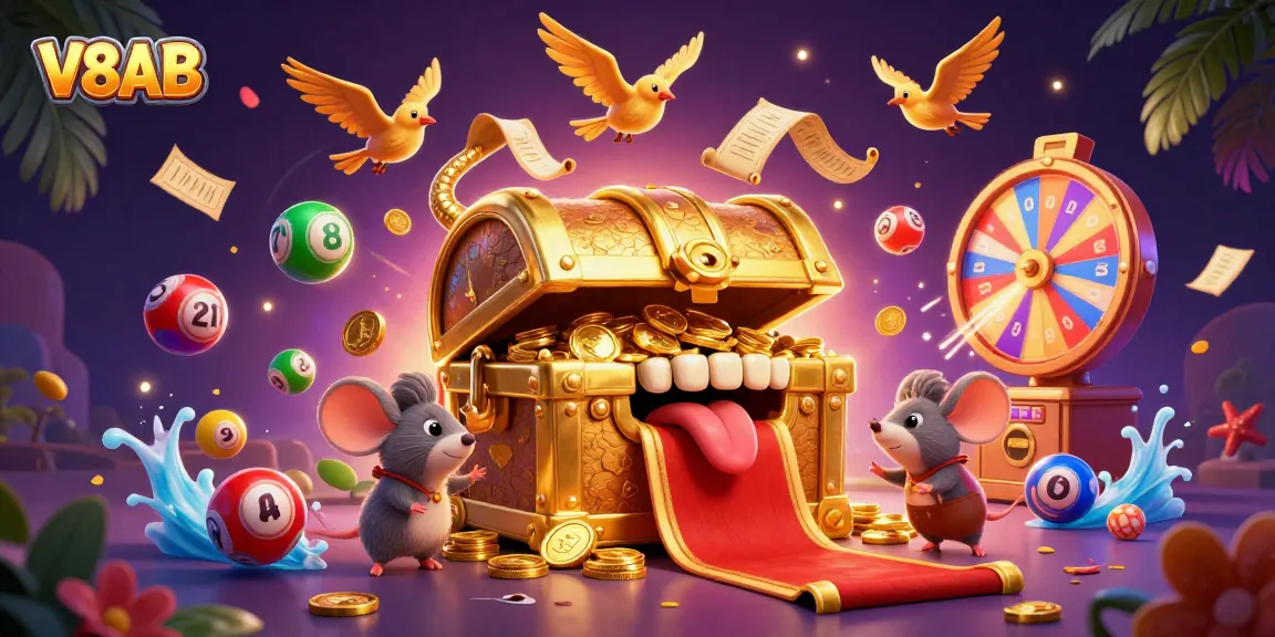 V8AB enchants players with a vibrant, dynamic casino scene filled with excitement and winning opportunities.