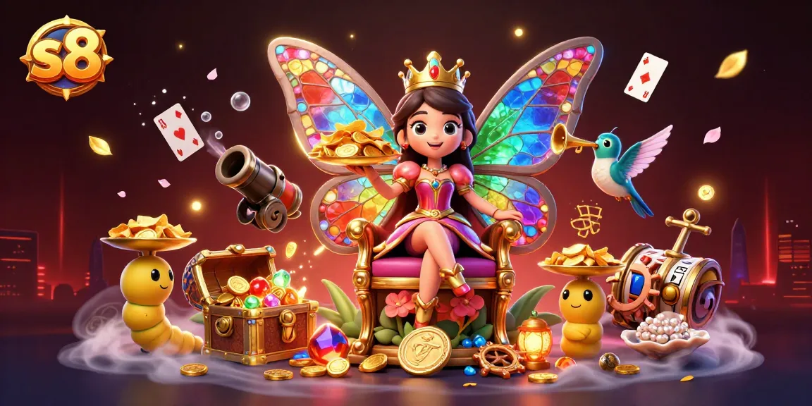 S8 engages players with a captivating casino scene featuring vibrant characters and rich game elements.