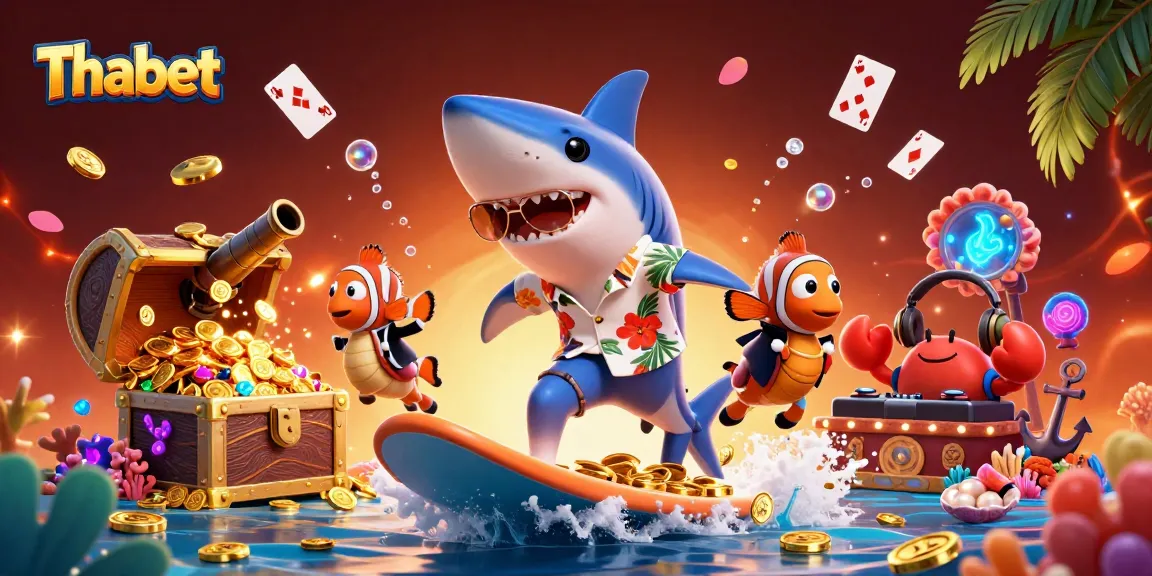 Thabet takes you on an exciting wave of gold coins with fun 3D casino characters surfacing the scene.