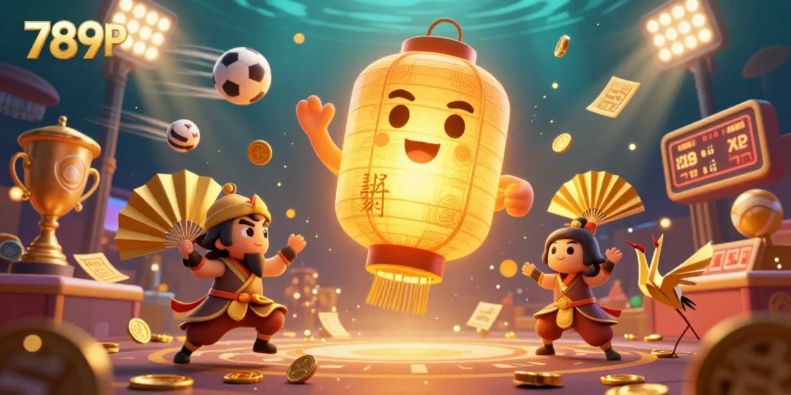 Experience exciting gaming action at 789P's vibrant casino, featuring dynamic characters and glowing symbols.
