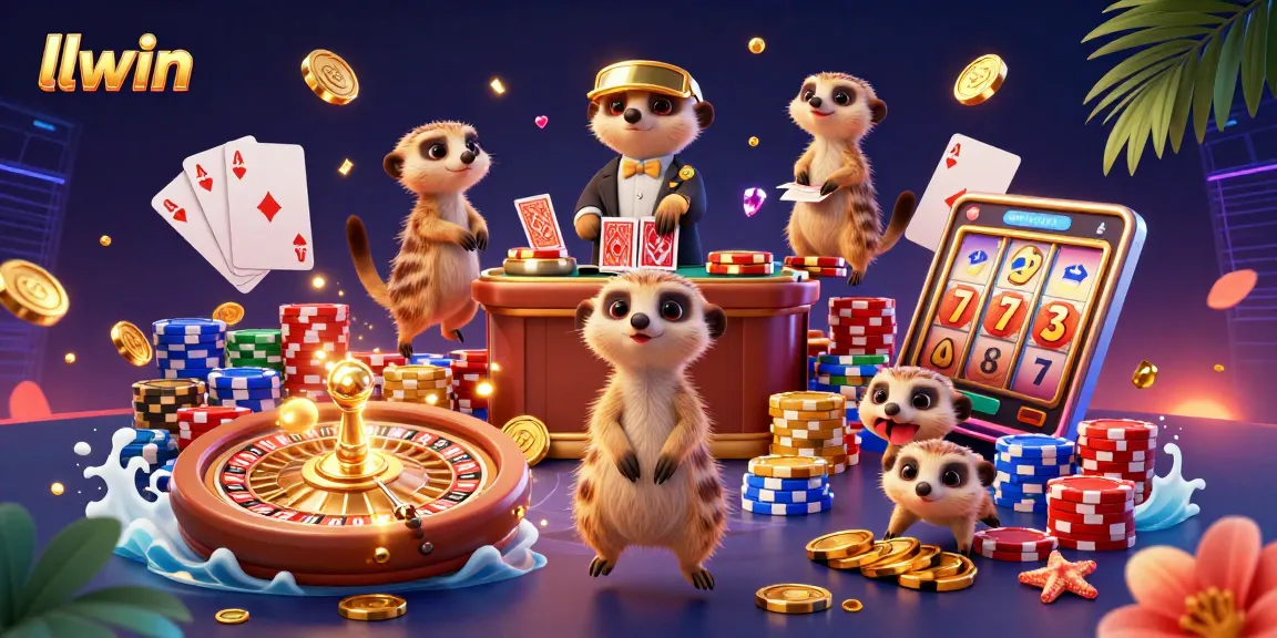 Experience the excitement of llwin's playful meerkat-themed casino with vibrant games and dazzling graphics.